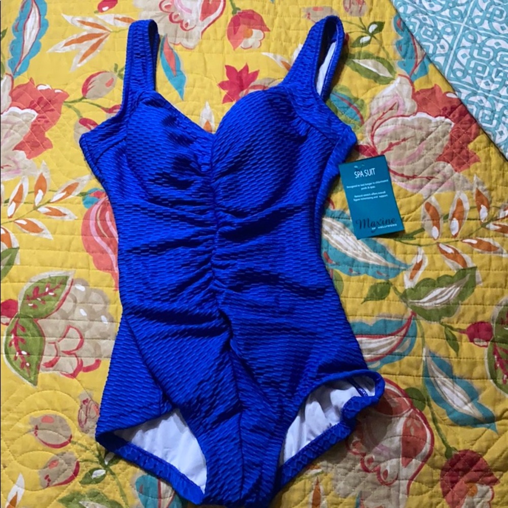 MAXINE OF HOLLYWOOD SPA SUIT SHAPING BATHING SUIT